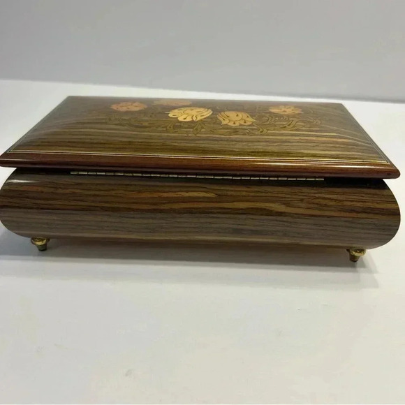 Vintage Reuge Musical Jewelry Box Made In Italy “send In The Clowns” Tested Work - Picture 7 of 12